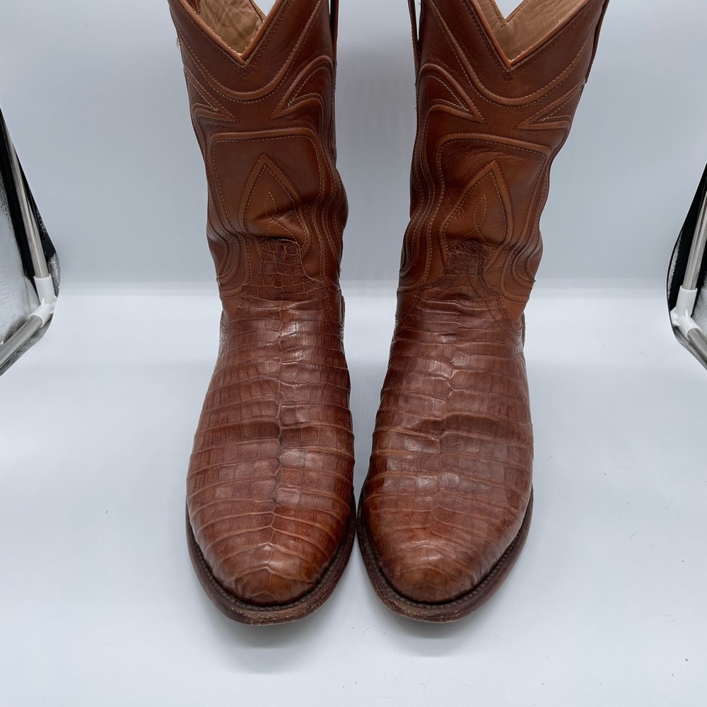 Tecovas “ The Dillon” Pecan Caiman Boots 11 EE